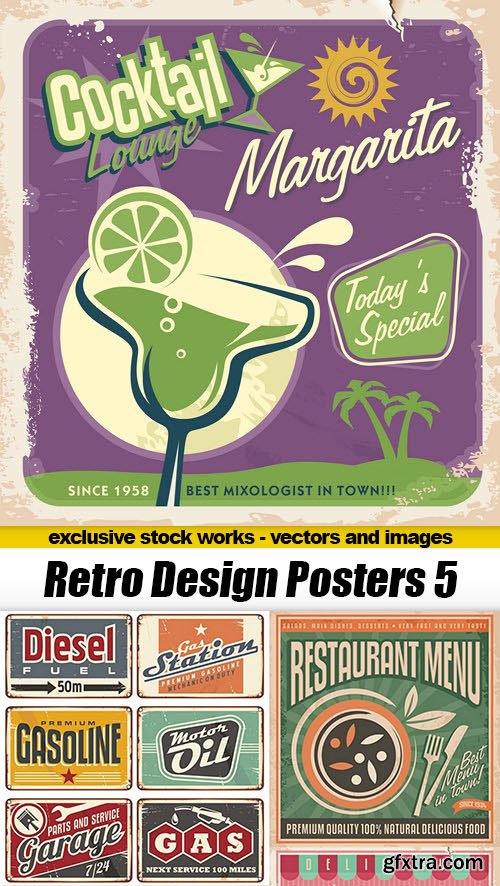 Retro Design Posters 5 - 20xEPS
