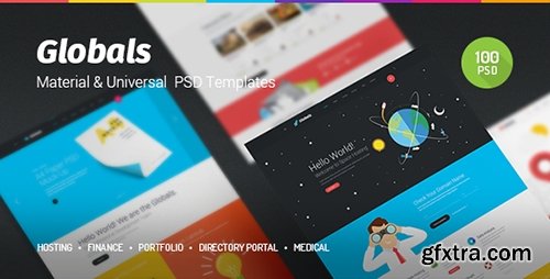 ThemeForest - Globals v1.0 - Material & Universal PSD Template - 11932290