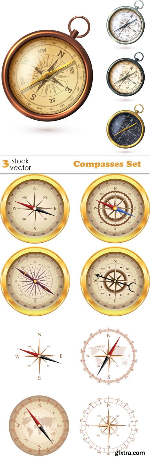 Vectors - Compasses Set