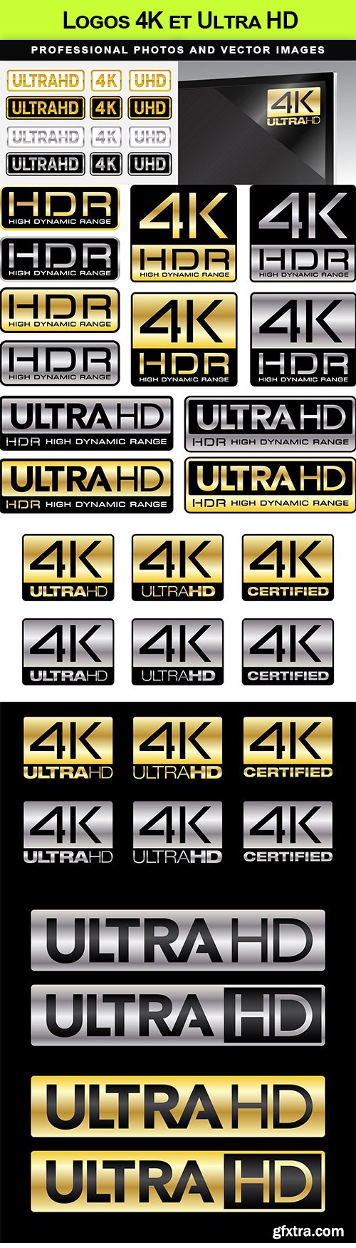 Logos 4K et Ultra HD