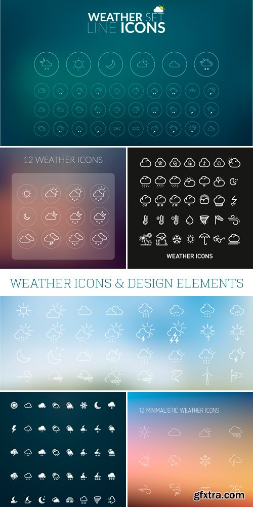 Amazing SS - Weather Icons & Design Elements, 25xEPS