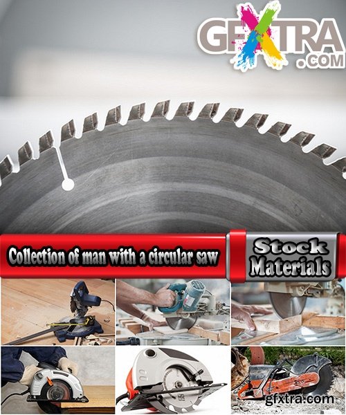 Collection of man with a circular saw 25 HQ Jpeg