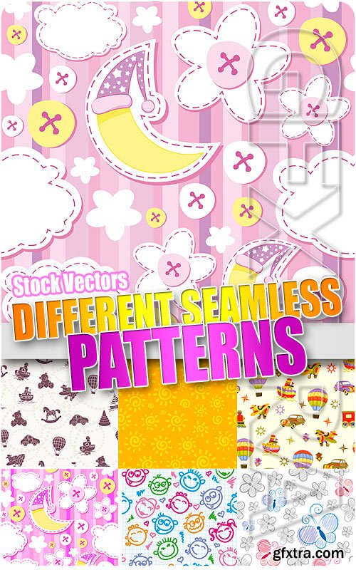 Different seamless patterns - Stock Vectors