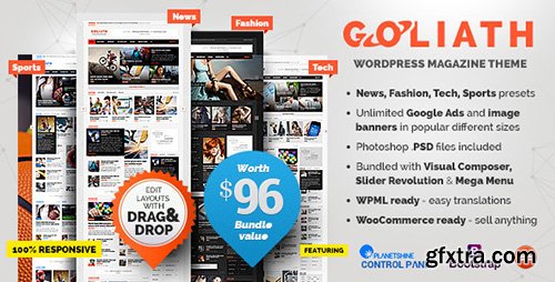 ThemeForest - GOLIATH v1.0.23 - Ads Optimized News & Reviews Magazine - 9670200