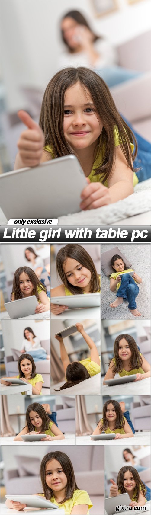 Little girl with table pc - 10 UHQ JPEG