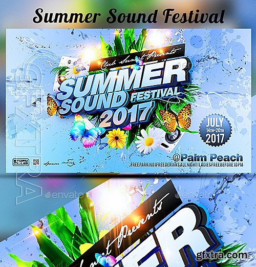 GraphicRiver - Summer Sound Festival 11052236
