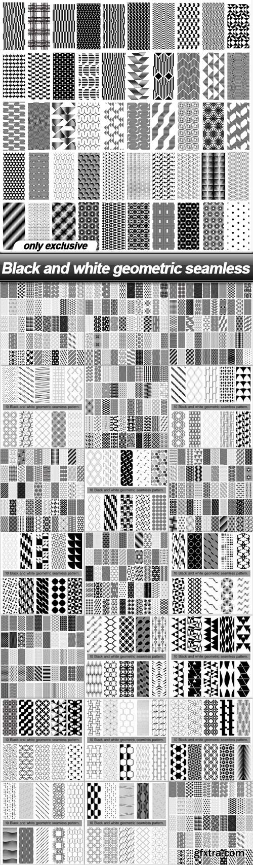 Black and white geometric seamless - 20 EPS