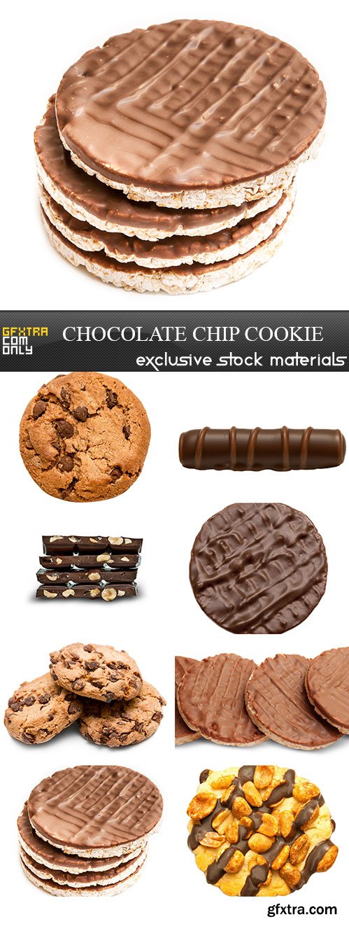 Chocolate chip cookie, 8 x UHQ JPEG