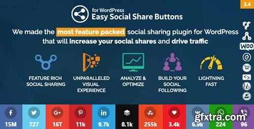 CodeCanyon - Easy Social Share Buttons for WordPress v3.4.1 - 6394476