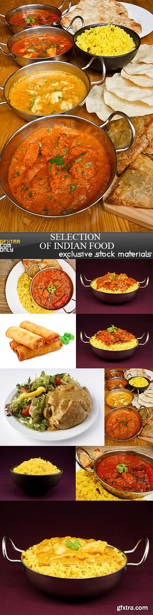 Selection of Indian Food, 9xJPG