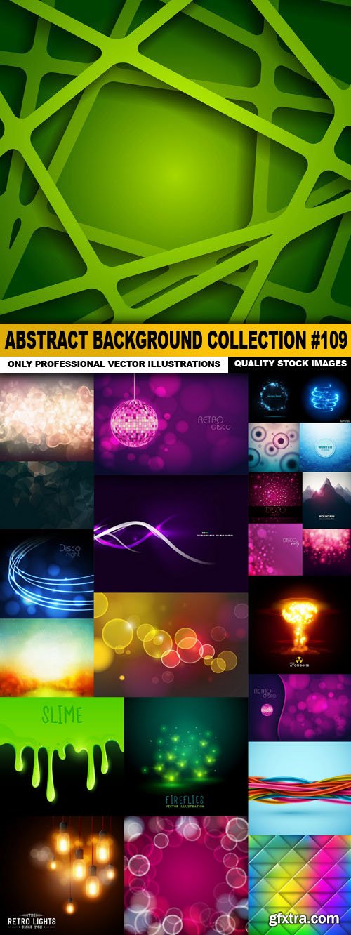 Abstract Background Collection #109 - 25 Vector