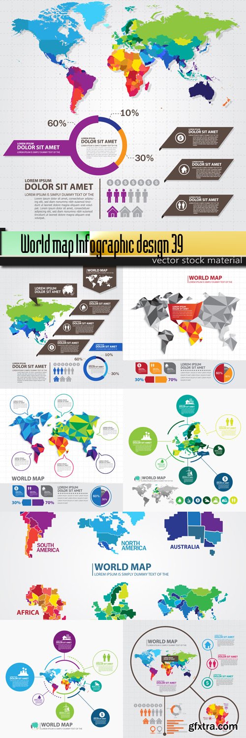 World map Infographic design 39