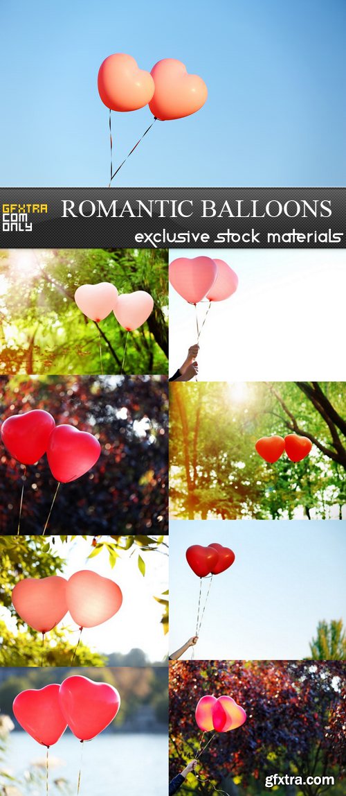Romantic Balloons - 9 UHQ JPEG