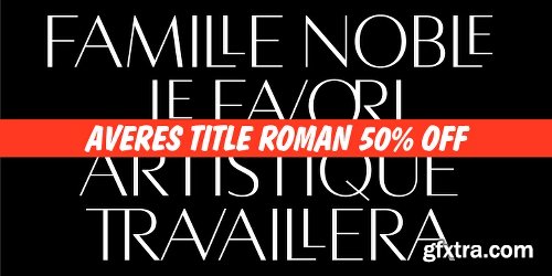 Averes Title Roman Font Family - 3 FONT 150$