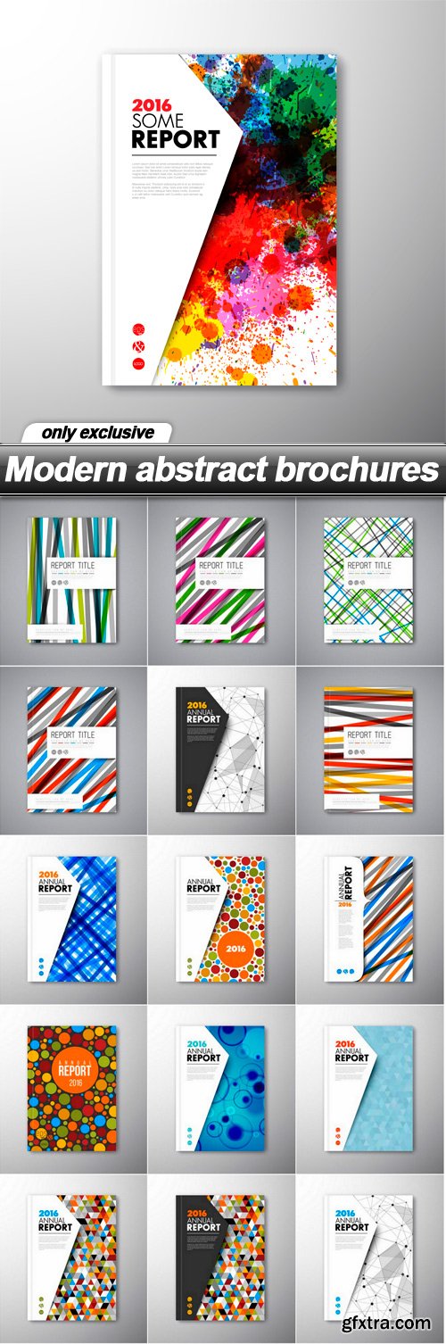 Modern abstract brochures - 16 EPS