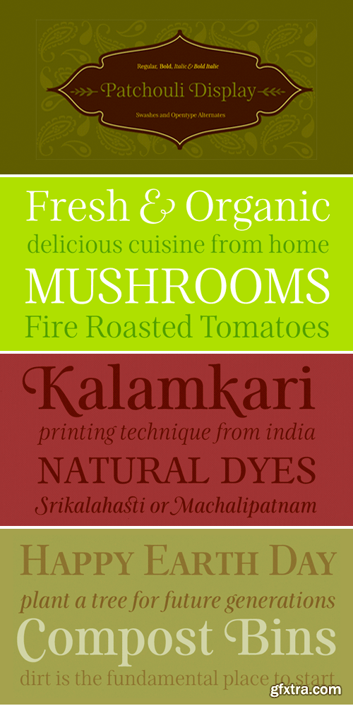 Patchouli Display Font Family