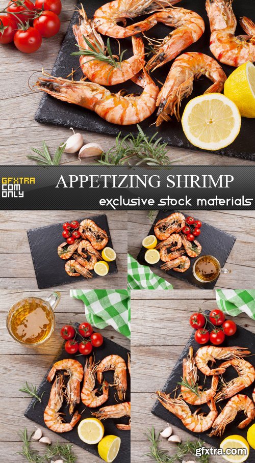 Appetizing Shrimp - 5 UHQ JPEG