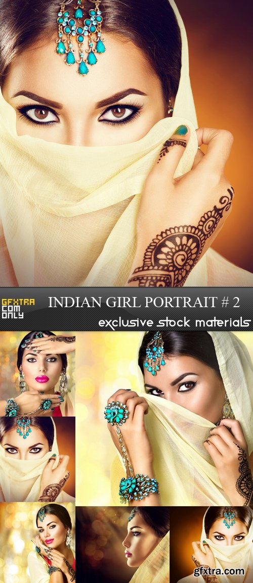 Indian Girl Portrait # 2 - 6 UHQ JPEG
