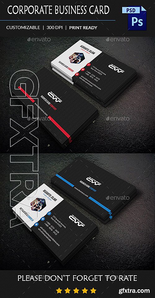 GraphicRiver - Clean Corporate Business Card 11004553