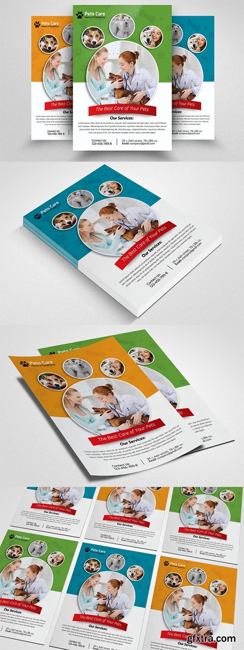 Pets Clinic Flyer Template - CM 553543