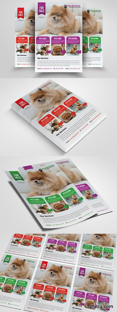 Pet Shop Business Flyer Template - CM 553964