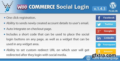 CodeCanyon - WooCommerce Social Login v1.4.3 - WordPress plugin - 8495883