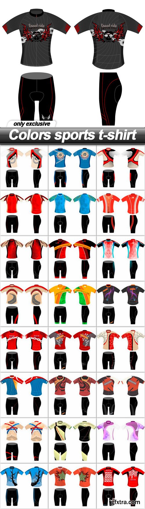 Colors sports t-shirt - 25 EPS