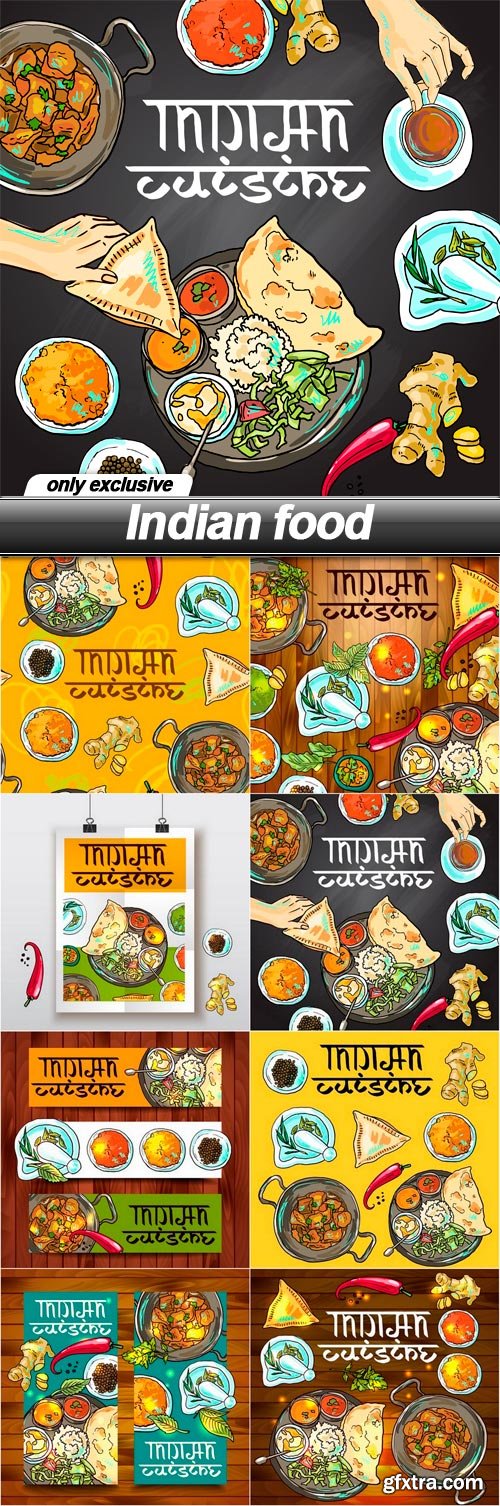 Indian food - 8 EPS