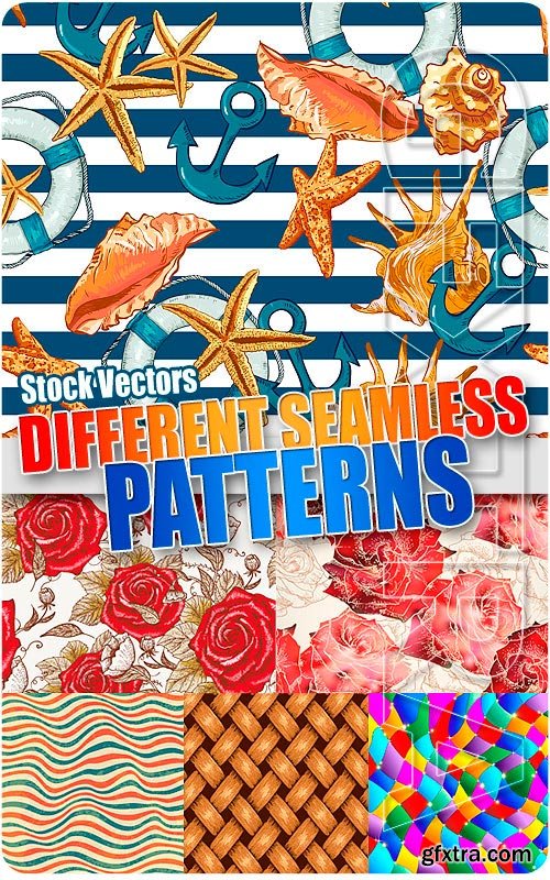 Different seamless patterns 2 - Stock Vectors