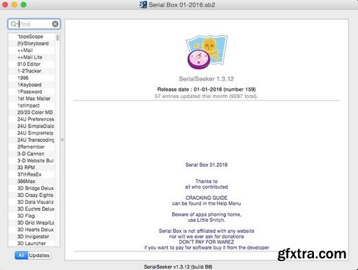 Serial Box 07.2017 (Mac OS X) Fixed
