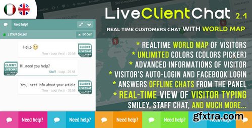 CodeCanyon - Live Client Chat v2.3 - Help Chat With Visitors Map - 13104705