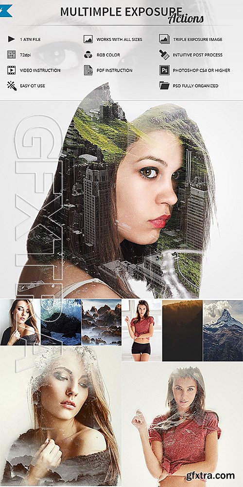 GraphicRiver - Multiple Exposure Actions 15021501