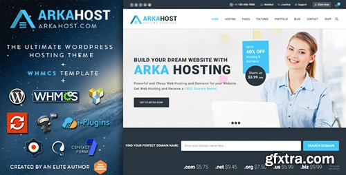 ThemeForest - Arka Host v5.0.7 - WHMCS Hosting, Shop & Corporate Theme - 12774797