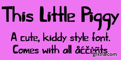 This Little Piggy Font