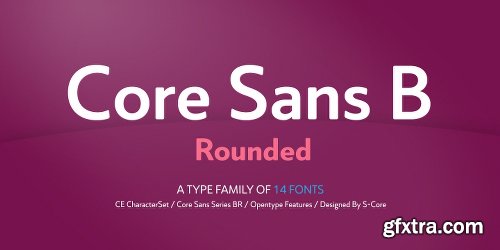 The Core Sans BR Font Family 14 FONTS $299