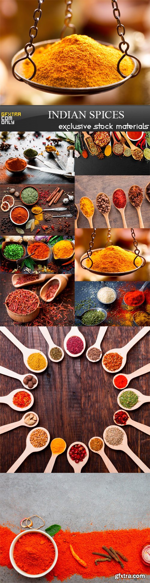 Indian Spices - 10 x JPEGs