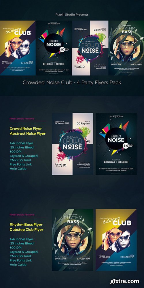 CM - Crowded Noise Club - 4 Flyers 564290