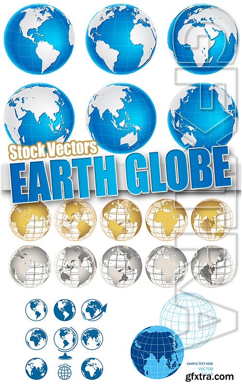 Earth globe - Stock Vectors