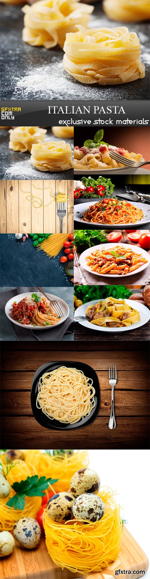 Italian Pasta - 10 x JPEGs