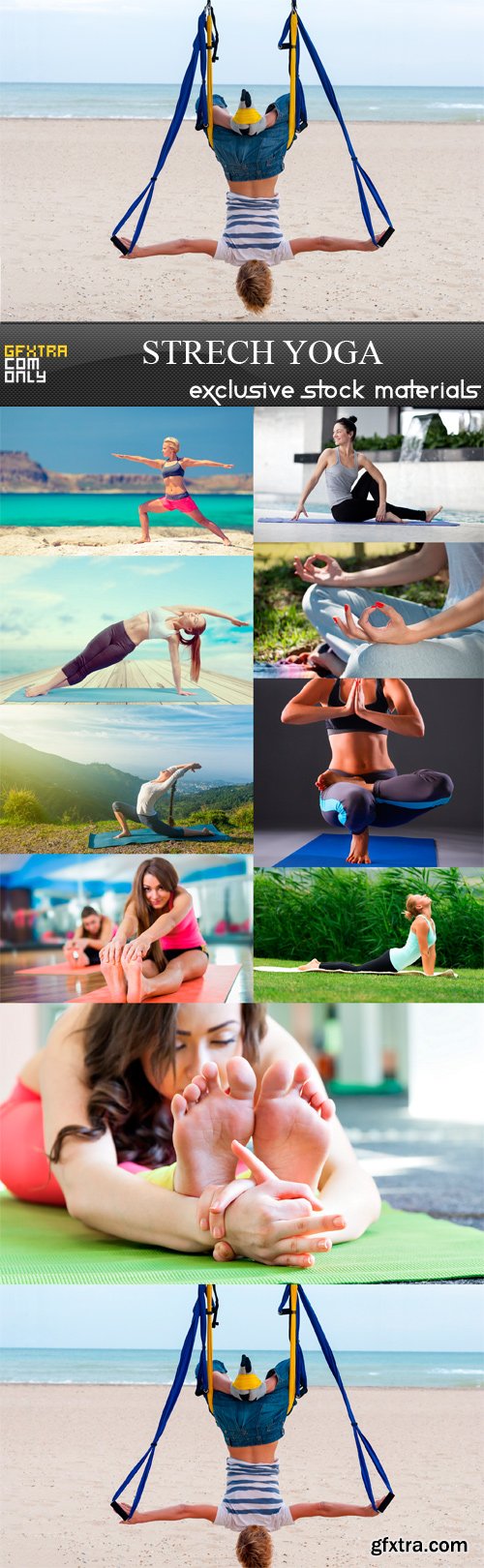 Stretch Yoga - 10 x JPEGs