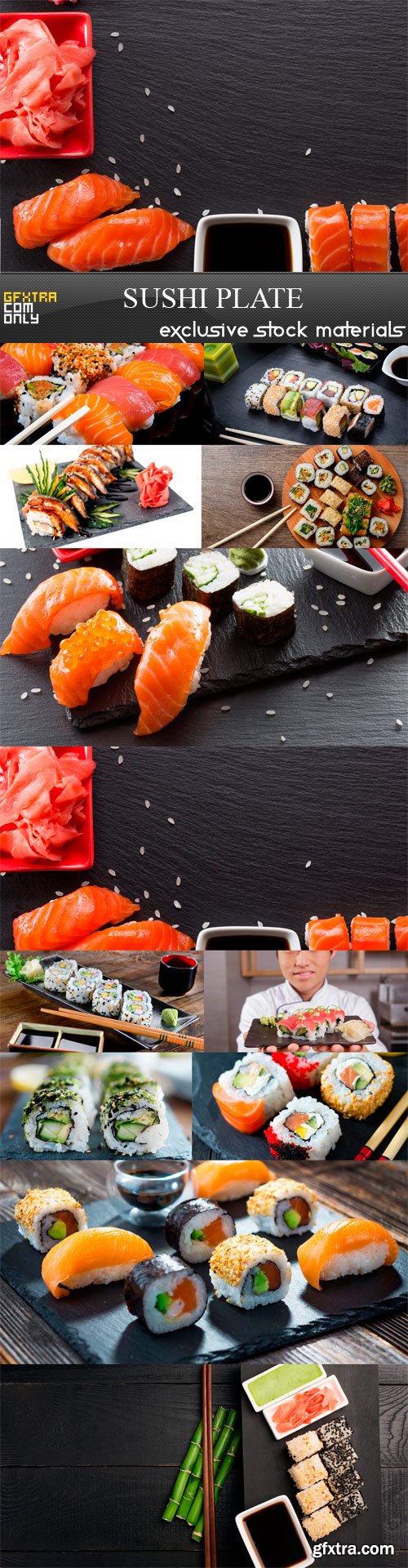 Sushi Plate - 12 x JPEGs