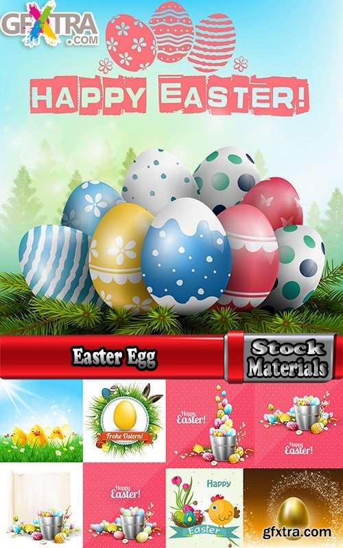 Easter Egg Collection poster gift card 25 EPS