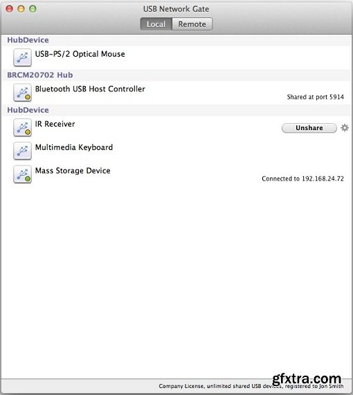 USB Network Gate 3.2 (Mac OS X)