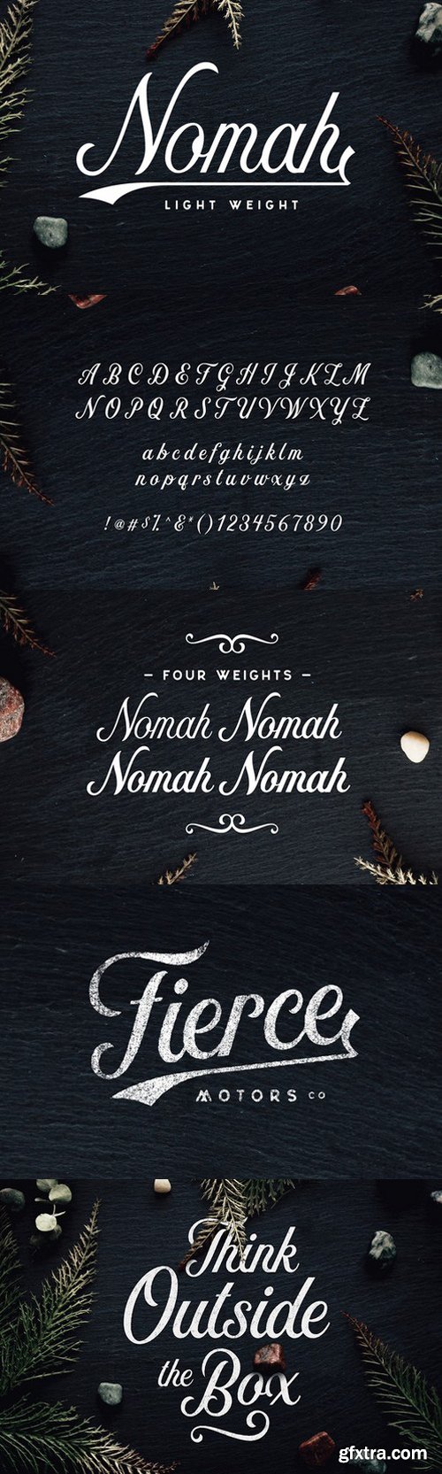 CM - Nomah Light Script Font 566281