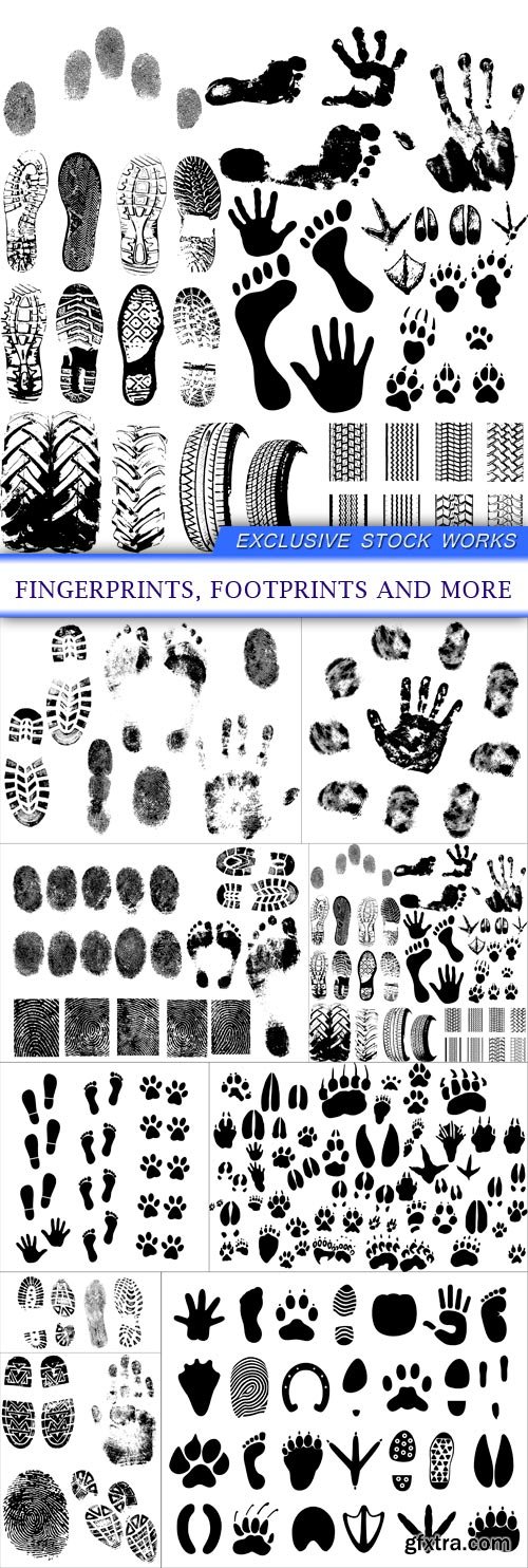 Fingerprints, Footprints and more 9X EPS