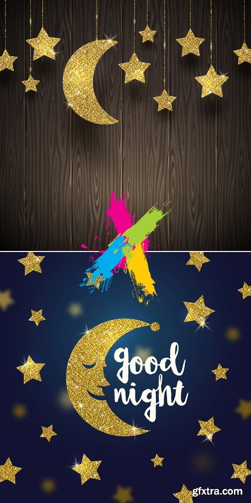 Good Night Backgrounds Vector