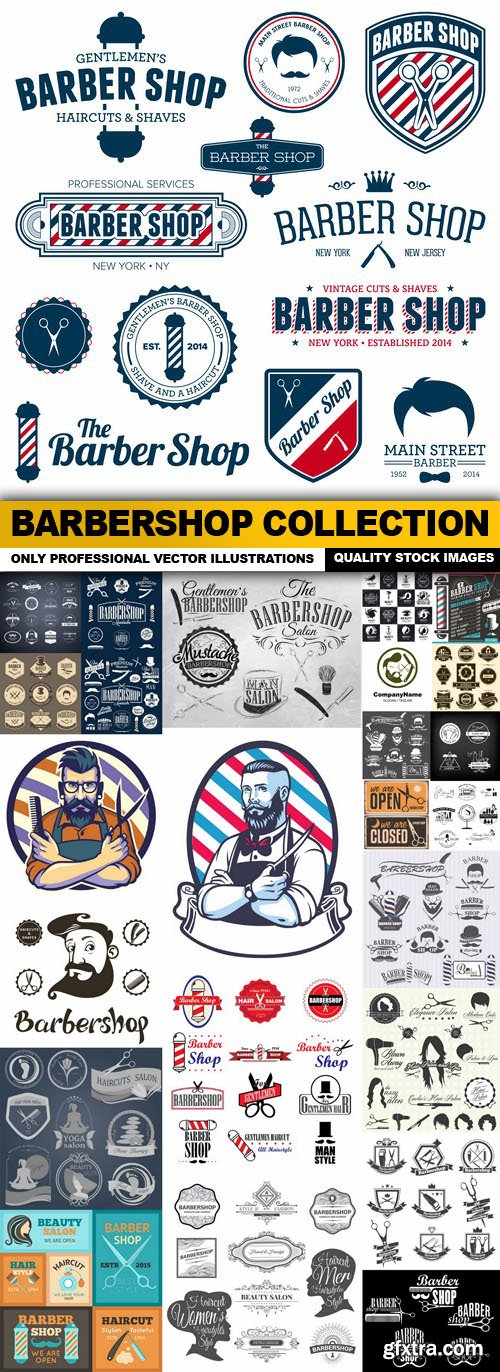 Barbershop Collection - 25 Vector