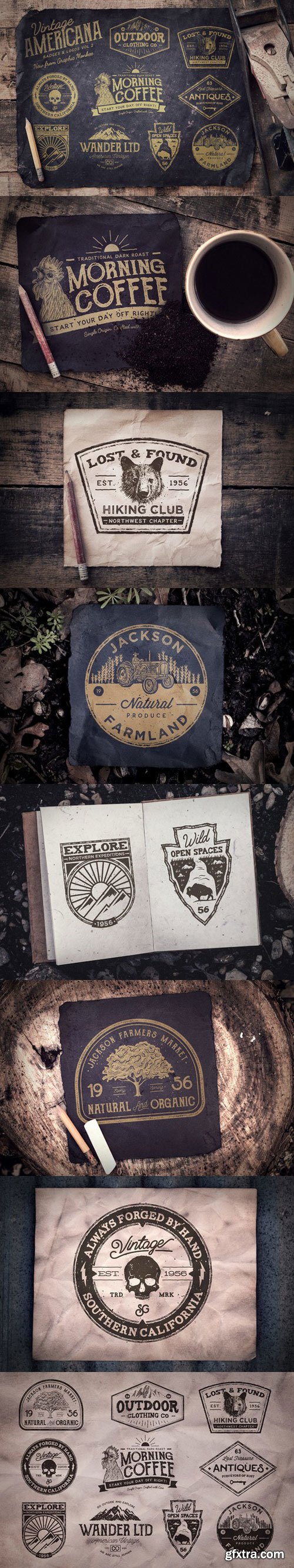 CM - Vintage Americana Badges and Logos 2 552363