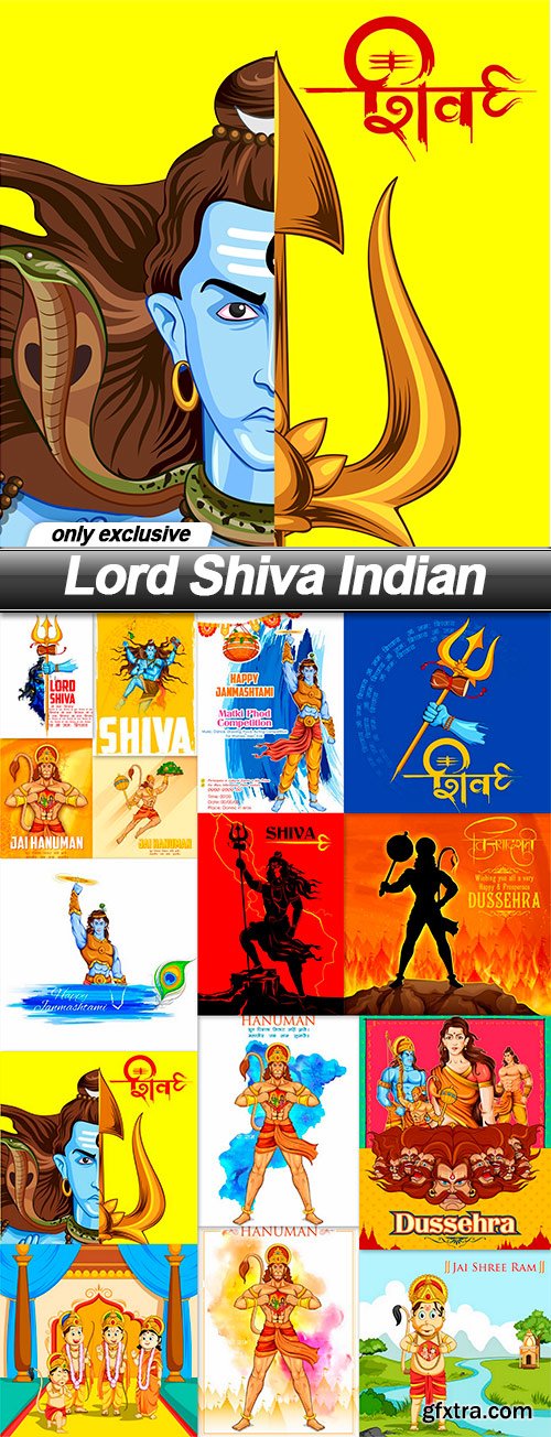 Lord Shiva Indian - 15 EPS