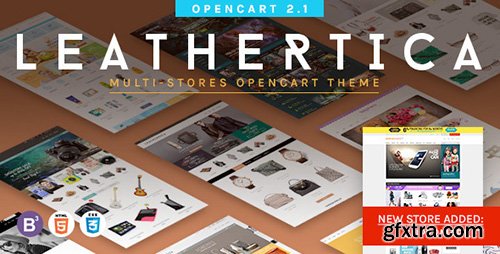 ThemeForest - Leather v1.2 - Premium OpenCart 2.1.0.1 Themes Package - 13132222